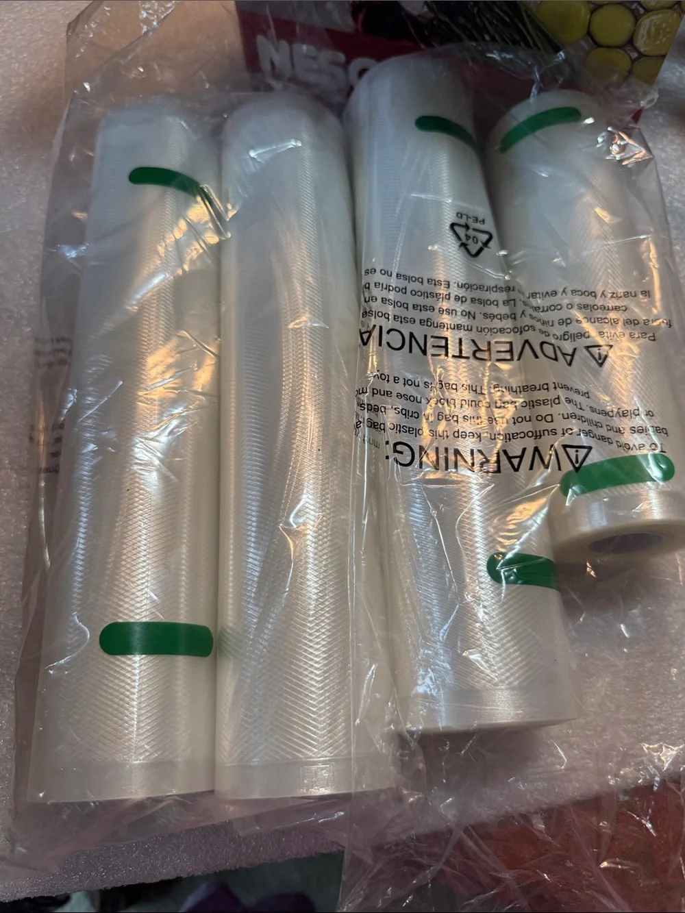 Enesco White Vacuum Sealer Rolls & Bags Pack